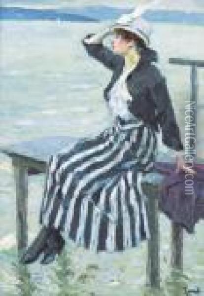 East Wind Oil Painting - Edward Alfred Cucuel