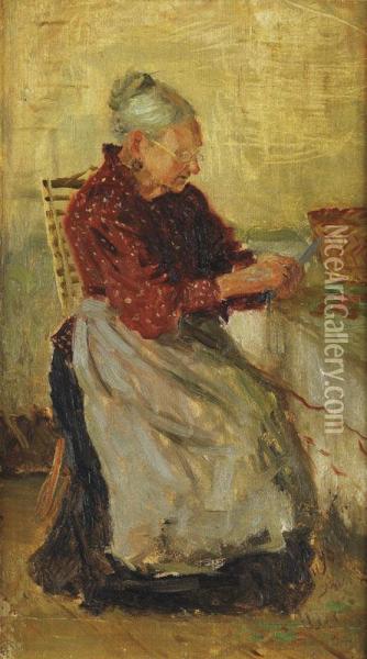 Femme Dans Un Interieur Oil Painting - Nikolai Avenirovich Shabunin