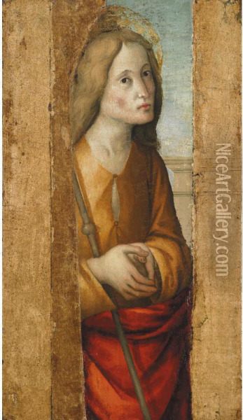 Figura Di Santo Oil Painting - ALBA, Macrino d' Alba