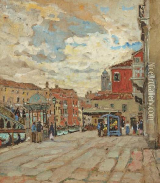Venise, Le Kiosque Oil Painting - Roger Guillaume