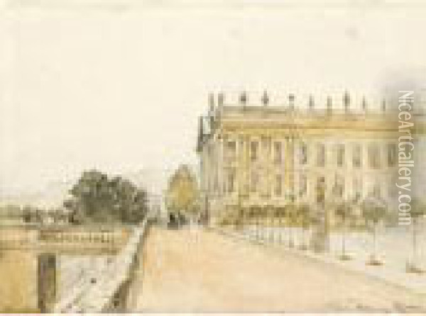Various Properties
 

 
 
 

 
 Chatsworth House, Derbyshire Oil Painting - David I Cox