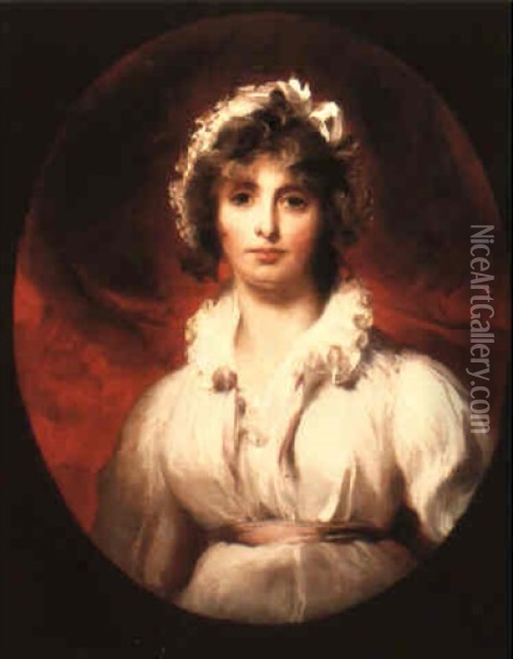 Portrait Of Mrs. Robert Burnett Jones Oil Painting - Thomas Lawrence
