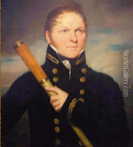 Portrait Of An Admiral Oil Painting - John Opie