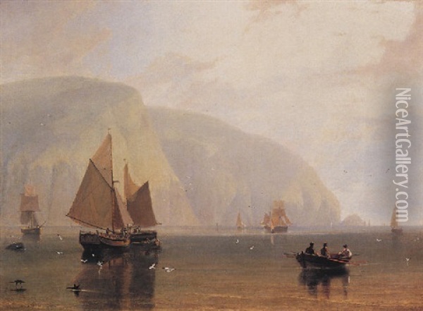 Kemaes Head, Cardiganshire Oil Painting - William Daniell