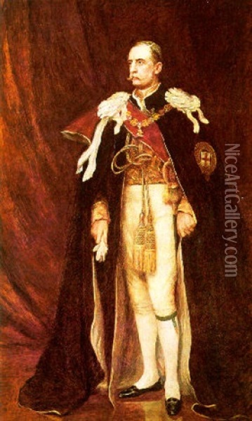 Sir John, 2nd Duke Of Abercorn Oil Painting - Sir Hubert von Herkomer