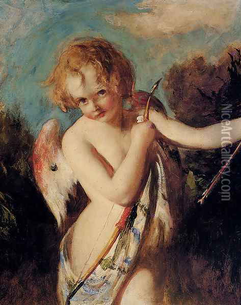 Cupid Oil Painting - William Etty