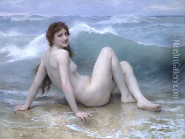 La Vague (The Wave) Oil Painting - William-Adolphe Bouguereau