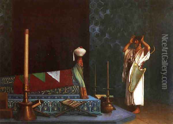 The Sorrow of Akhbar Oil Painting - Jean-Leon Gerome