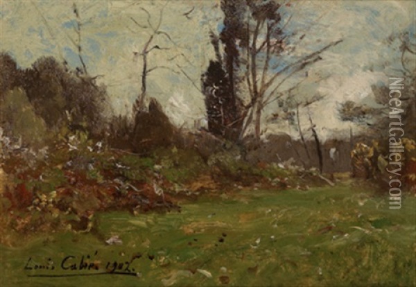 Kleines Landschaftsstuck Oil Painting - Louis Alexandre Cabie