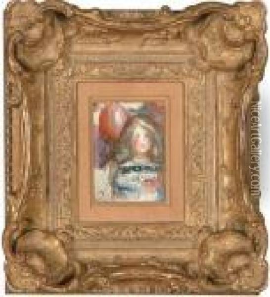 Jeune Fille Au Ballon Oil Painting - Pierre Auguste Renoir