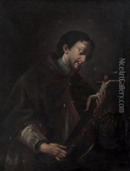 Saint Francois Regis Oil Painting - Antonio Cavallucci