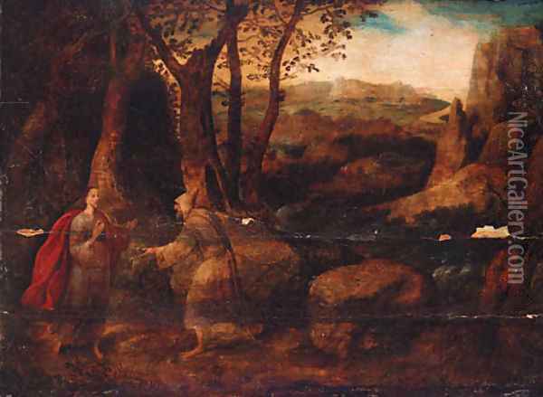 The Temptation of Christ Oil Painting - Jan Wellens de Cock
