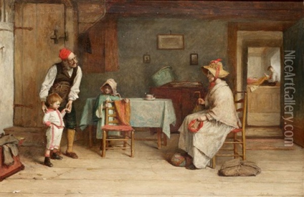The First Meeting Oil Painting - John Burr