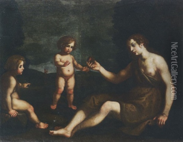 La Famiglia Di Adamo Oil Painting - Francesco Curradi