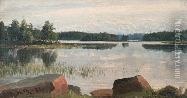 Summer Evening Oil Painting - Torsten Waenerberg