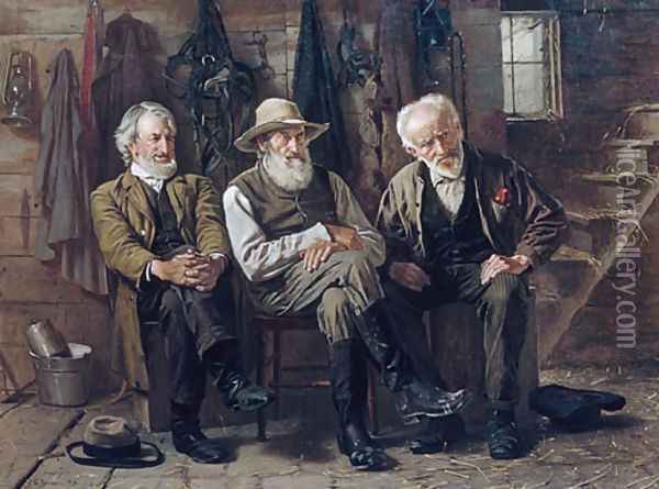To Decide the Question Oil Painting - John George Brown