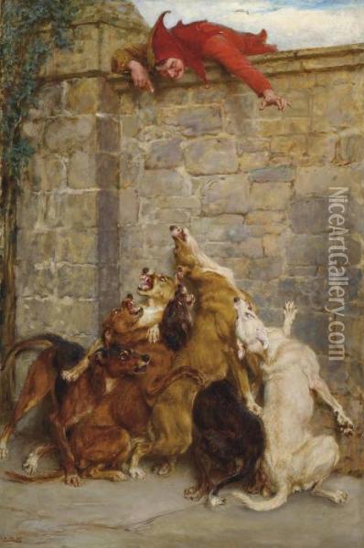 Aggravation Oil Painting - Briton Riviere