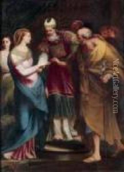 Lo Sposalizio Della Vergine Oil Painting - Carlo Maratta or Maratti