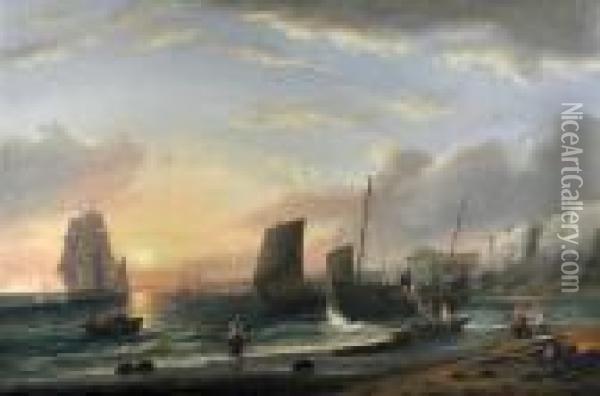 A View Nearseaton Oil Painting - Thomas Luny