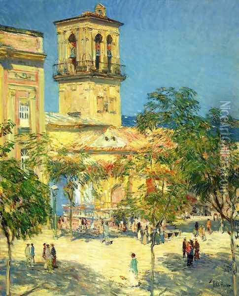 Street of the Great Captain, Cordoba Oil Painting - Frederick Childe Hassam