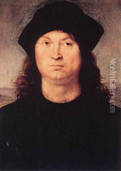 Portrait Of A Man Oil Painting - Raphael