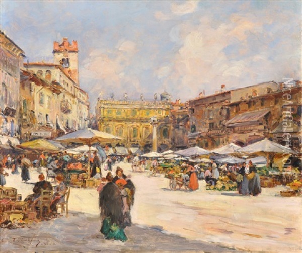 Verona Oil Painting - Fernand Marie Eugene Legout-Gerard