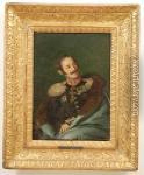 Ritratto Di Ufficiale Con Mantello E Decorazioni Oil Painting - Alphonse Marie de Neuville