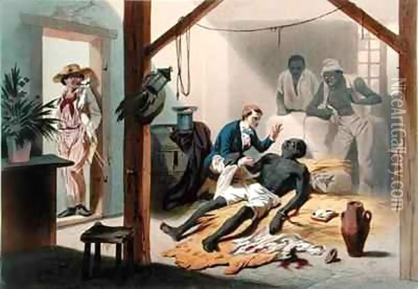 The Death of Uncle Tom, plate 11 from 'Uncle Tom's Cabin' Oil Painting - Adolphe Jean-Baptiste Bayot