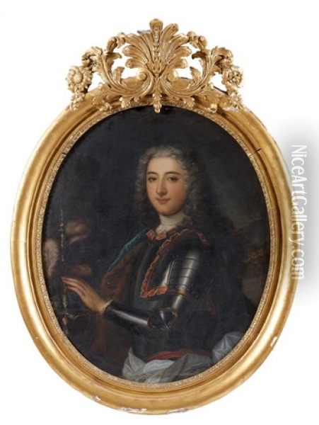 Portrait Du (comte De Tressan ?) Oil Painting - Alexis-Simon Belle