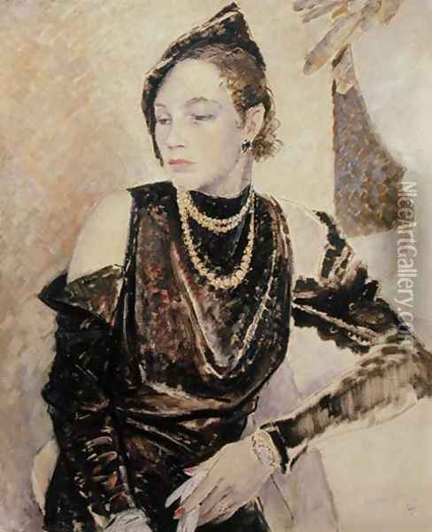 Miss Gwendolen Cleaver, 1933 Oil Painting - Glyn Warren Philpot