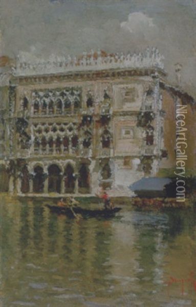 Venezia, Chiesa Degli Scalzi Oil Painting - Emmanuele Brugnoli