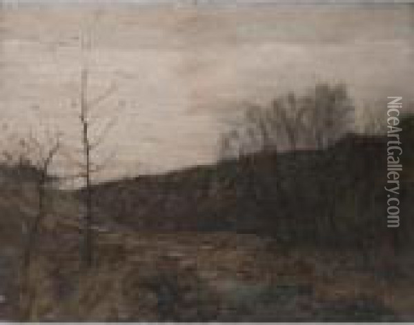A View Of Bucks County Oil Painting - William Langson Lathrop