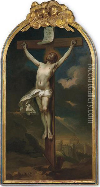 Cristo Crocifisso Oil Painting - Philippe de Champaigne