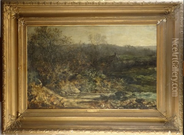 Duyts_gustave Paysage Oil Painting - Gustave Den Duyts