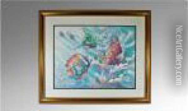 Tropical Fish Vii Oil Painting - Richard Williams