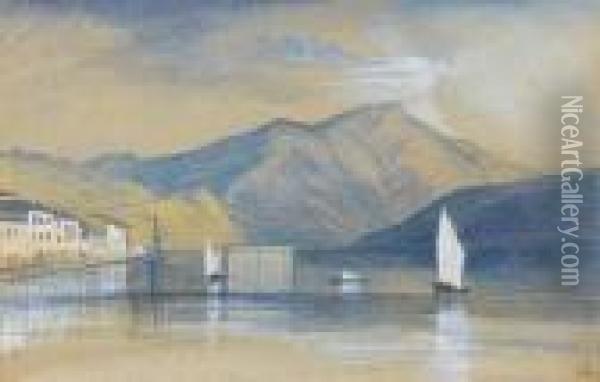 Ithaca Oil Painting - Edward Lear