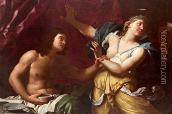 Amnon Und Tamar Oil Painting - Giovanni Domenico Cerrini