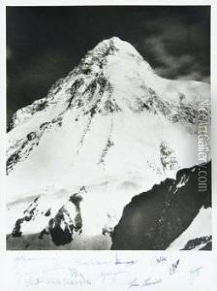 K2, The South-east Face Oil Painting - Vittorio Sella