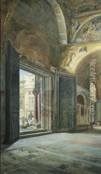 Venezia Oil Painting - Hermann Baumeister