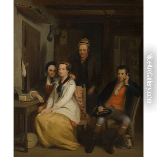 The Refusal Oil Painting - Sir David Wilkie