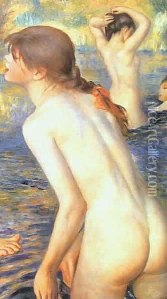 The Large Bathers (detail) Oil Painting - Pierre Auguste Renoir