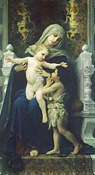 La Vierge LEnfant Jesus Et Saint Jean Baptiste2 Oil Painting - William-Adolphe Bouguereau