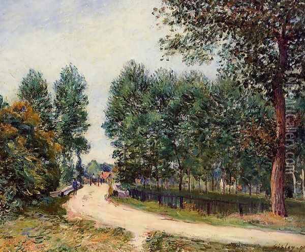 The Path from Saint-Mammes, Morning Oil Painting - Alfred Sisley