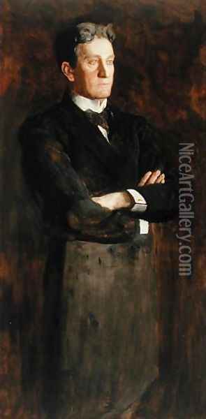 Dr. Thomas H. Fenton Oil Painting - Thomas Cowperthwait Eakins