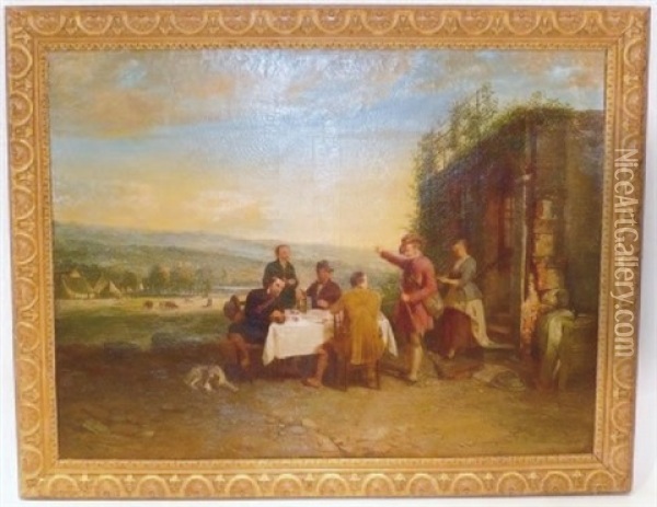 Dejeuner Champetre Oil Painting - H. Depraterre