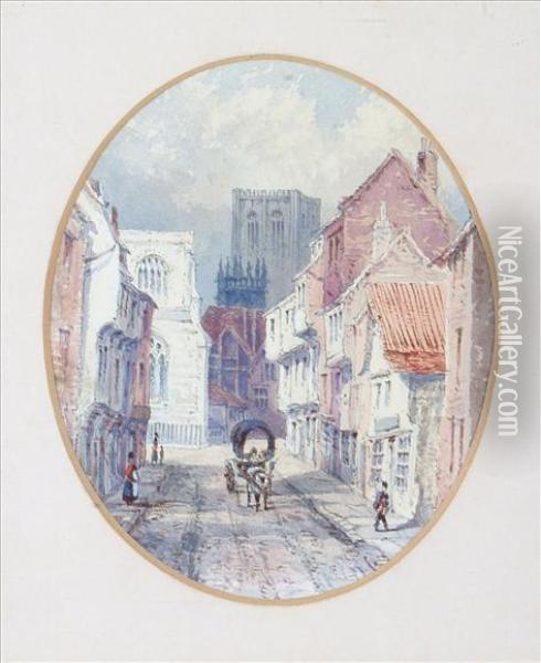 York Minster Oil Painting - William James Boddy