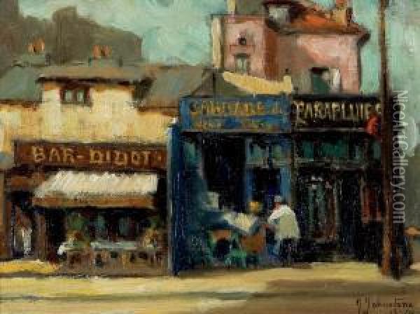 On The Rue Didot, Paris Oil Painting - John Young Johnstone