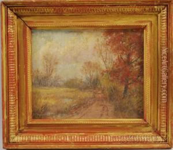 Autumn View Oil Painting - Daniel F. Wentworth