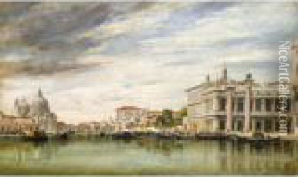Venice, Looking Into The Grand Canal Oil Painting - Edward William Cooke