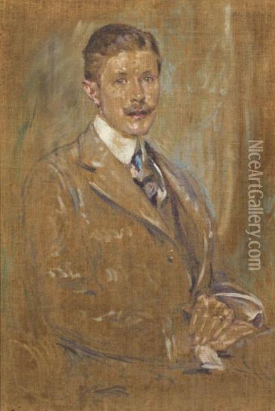 Portrait Of A Man Oil Painting - Robert Reid
